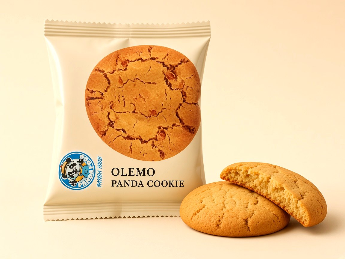Olemo Panda Honey Cookies pack with cookies